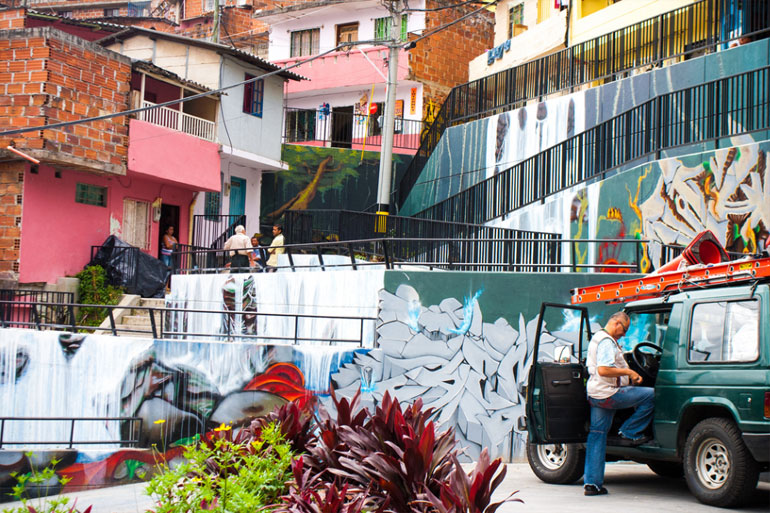 Graffiti in Medellin's Comuna 13