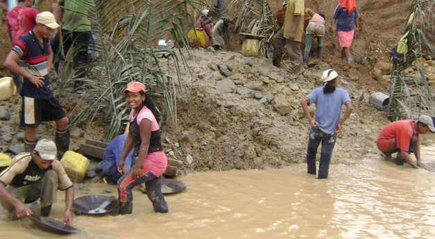 Gold production in Colombia