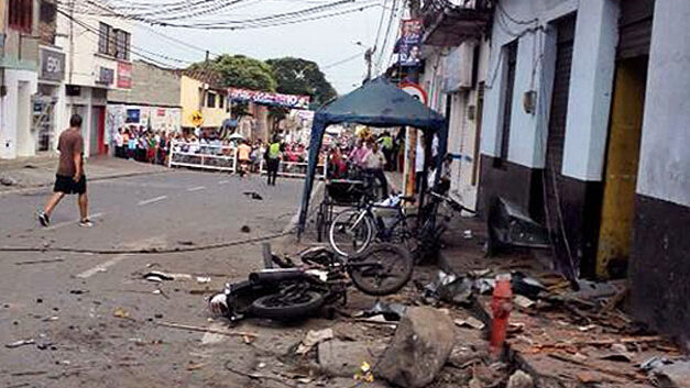 1 killed, more than 30 injured in alleged FARC bombing in western Colombia