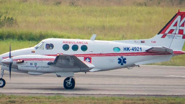 Air ambulance crashes in central Colombia: 6 reported dead