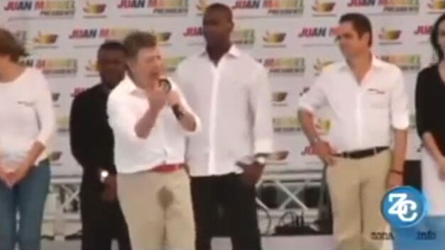 Santos wets himself on campaign trail