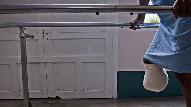Bridges between Worlds, or how to help landmine victims pick up their lives
