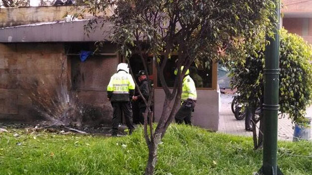 Bomb explodes at Bogota police post: 3 reported injured