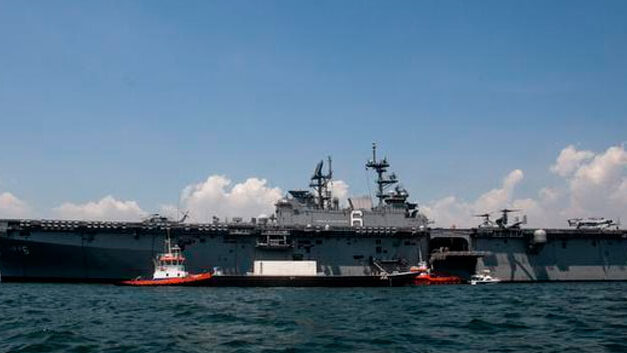 ‘USS America’ warship drops anchor in Cartagena to strengthen US-Colombia ties