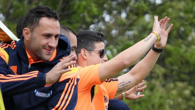 Colombia gives soccer squad overwhelming welcome in Bogota