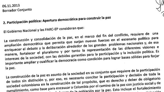 Colombia’s peace deals in depth: Political participation