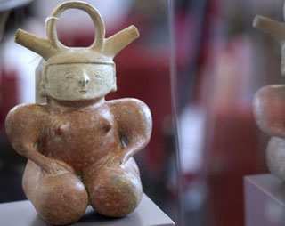 Pre-Colombian archaeological art displayed in Madrid The collection has items from several countries, but the vast majority comes from Colombia (Photo: Routers)