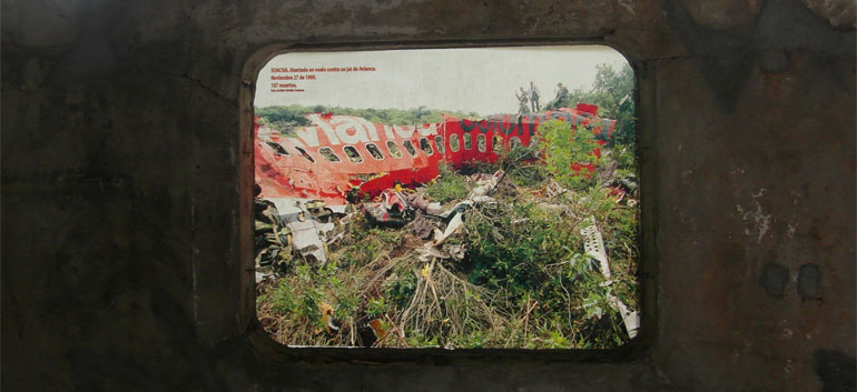 Image of Avianca flight 203 that was taken down by the Medellin Cartel in 1989 (Photo: Palenque Tours)
