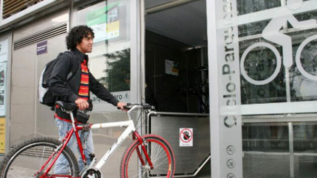 Bogota’s free bicycle parking spaces