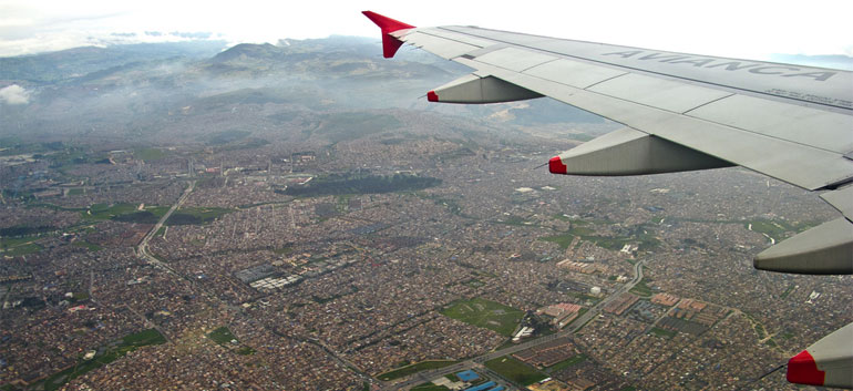 bogota from the sky