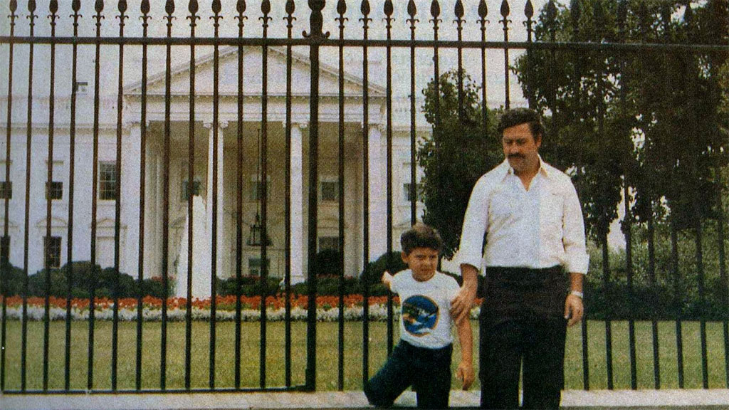 Pablo Escobar and his son visit the White House.
