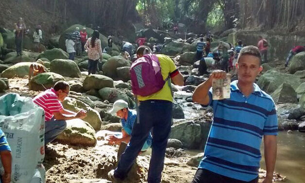 Mini gold rush in northeast Colombia after money found flowing through local creek