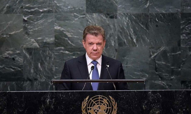 The war in Colombia is over, Santos tells UN