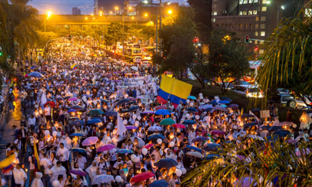 Medellin massively marches for peace, telling Colombia ‘Antioquia is not Uribe’