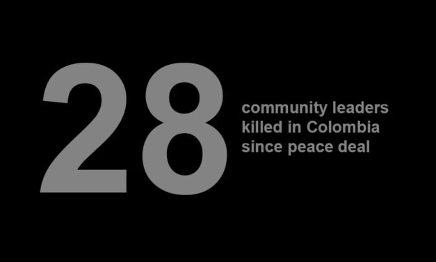 Colombia loses 28th community leader since peace process began