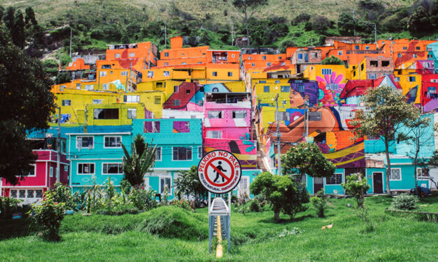 How a Bogota community turned their grim neighborhood into a stunning piece of art