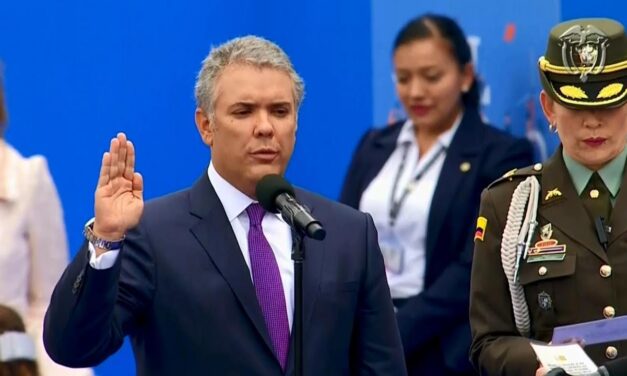 Ivan Duque sworn in as president of a bitterly divided Colombia