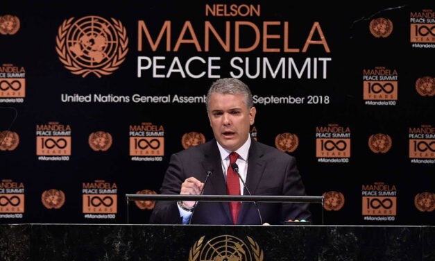 Colombia’s Duque talks peace at UN summit while inching his country towards war