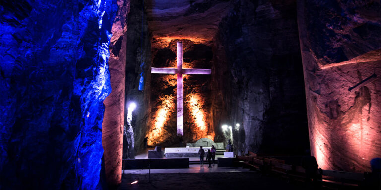 Colombia s Salt Cathedral Like Going To Church In A 1990s Club