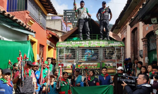 Native Colombians join anti-government protests in Bogota