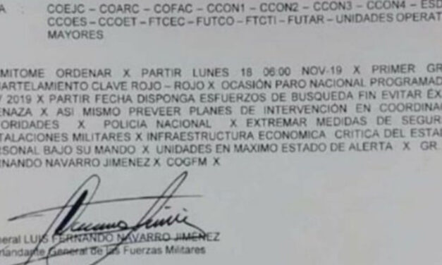 Colombia’s military on red alert over anti-government protest