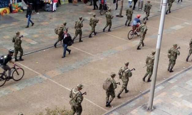 Colombia denies militarization as soldiers take Bogota ahead of anti-government protests
