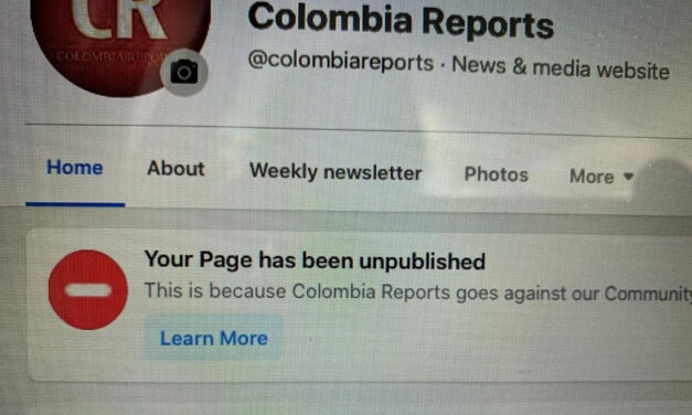 Colombia Reports’ Facebook page taken down in apparent cyber war